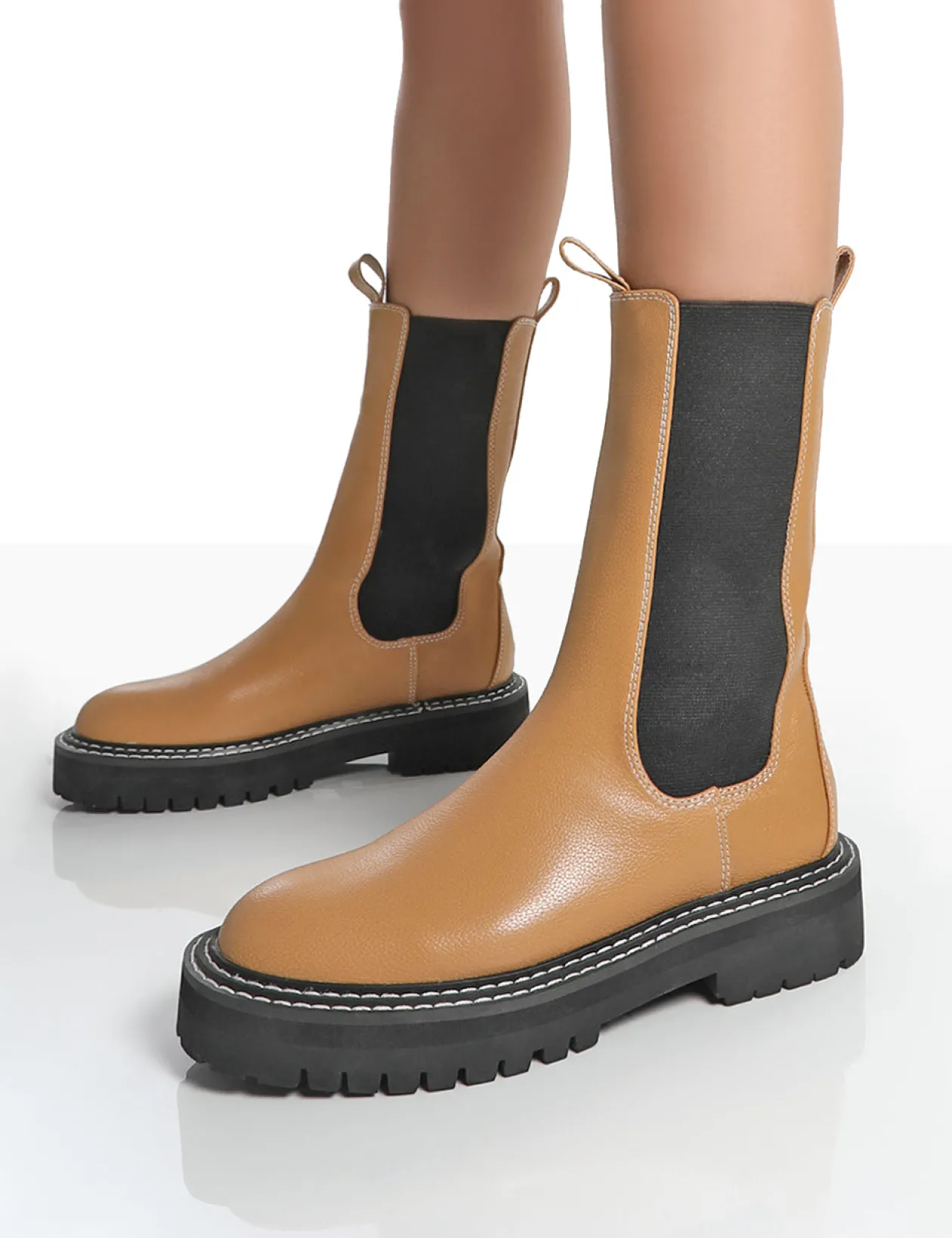 Public Desire Animate Ankle Chunky Sole Chelsea Boots | Women Chunky Boots