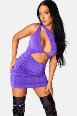 Public Desire Asymetric Cut Away Slinky Mini Dress | Women Dresses