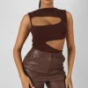 Public Desire Asymmetric Cut Away Bodysuit | Women Bodysuits