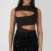 Public Desire Asymmetric Cut Away Bodysuit | Women Bodysuits