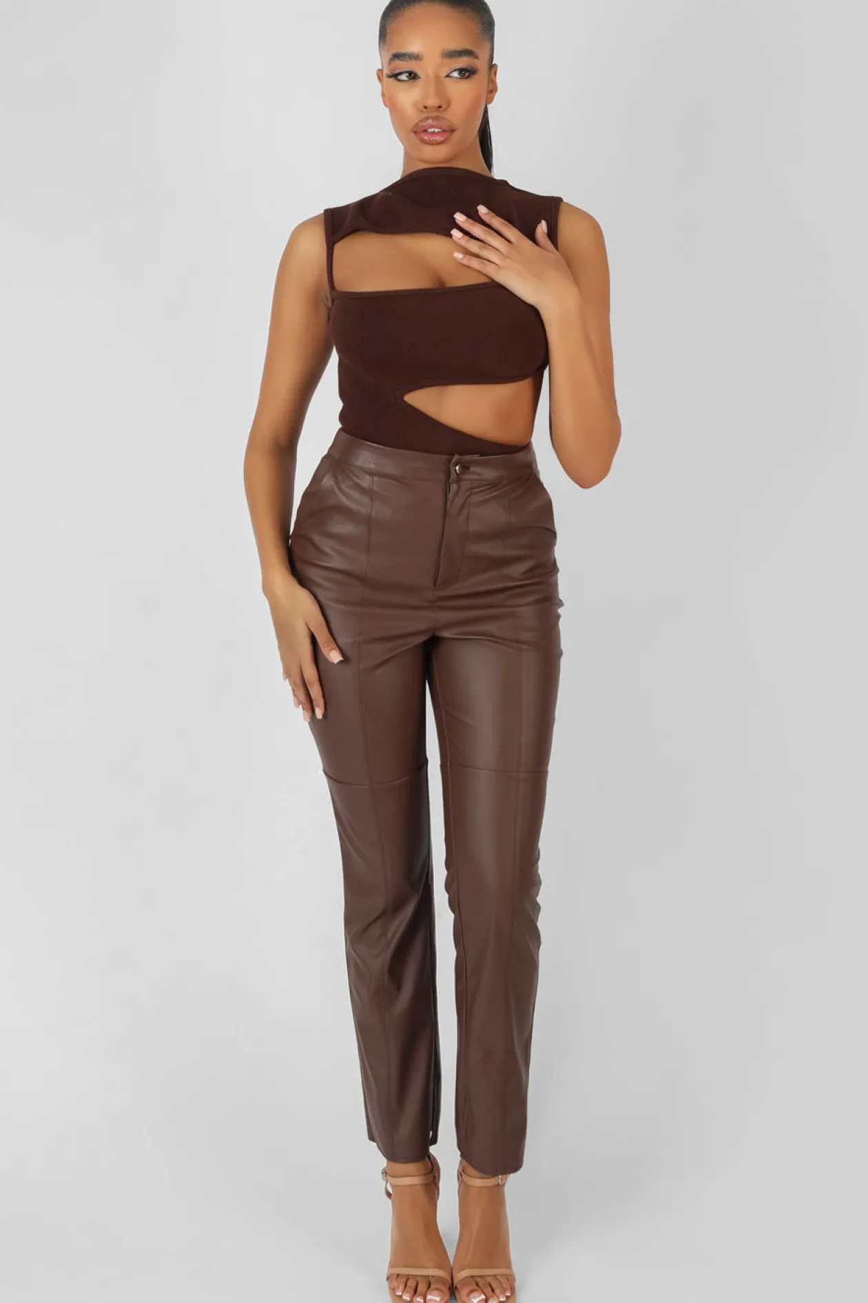 Public Desire Asymmetric Cut Away Bodysuit | Women Bodysuits