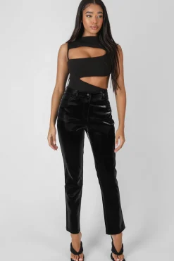 Public Desire Asymmetric Cut Away Bodysuit | Women Bodysuits