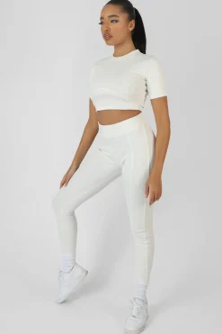 Public Desire Athleisure Seam Front Ribbed Leggings | Women Jogger & Leggings
