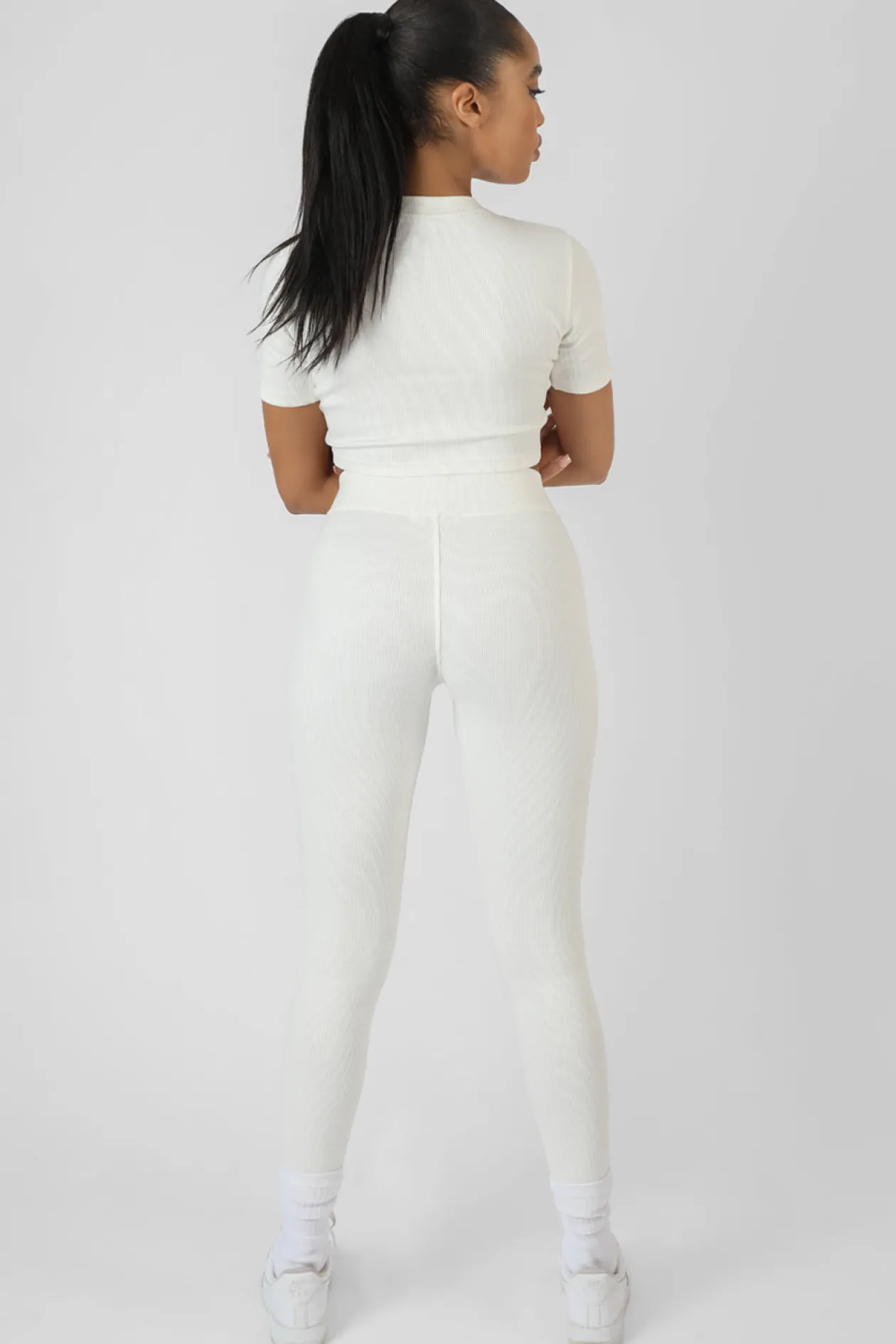 Public Desire Athleisure Seam Front Ribbed Leggings | Women Jogger & Leggings