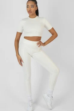 Public Desire Athleisure Seam Front Ribbed Leggings | Women Jogger & Leggings
