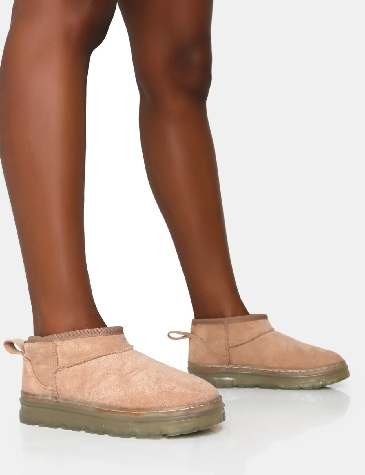 Public Desire Bambi Faux Suede Ultra Mini Ankle Boots | Women Ultra Mini Boots