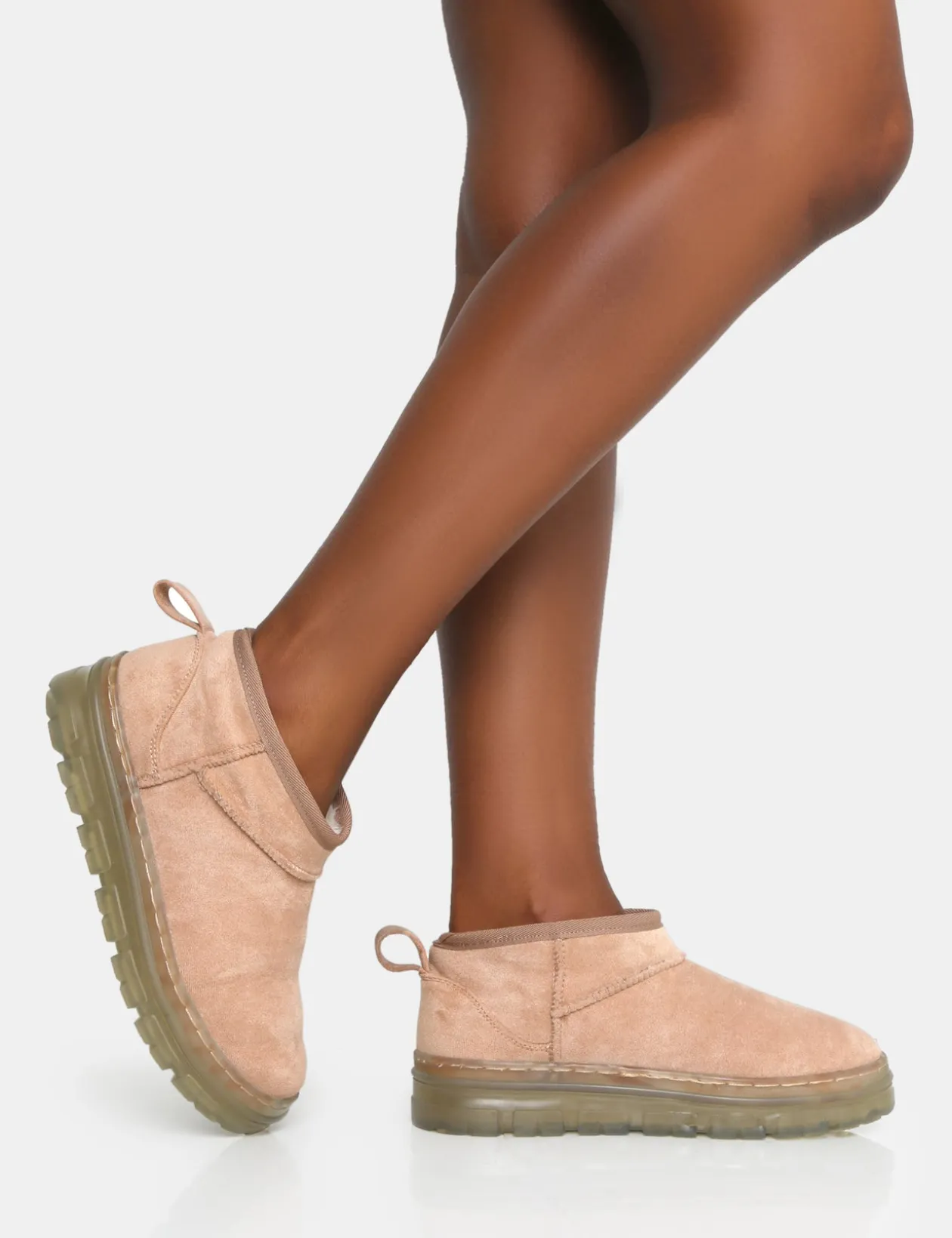 Public Desire Bambi Faux Suede Ultra Mini Ankle Boots | Women Ultra Mini Boots