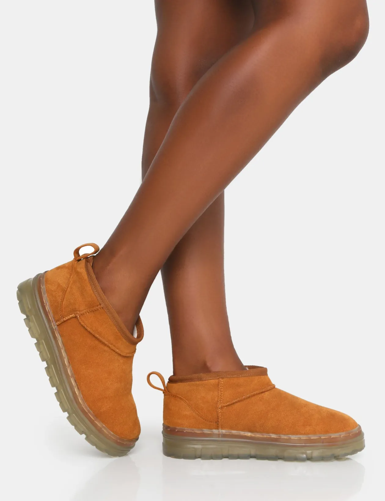 Public Desire Bambi Faux Suede Ultra Mini Ankle Boots | Women Ultra Mini Boots