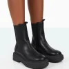 Public Desire Barbie Pu Platform Chunky Sole Chelsea Boots | Women Chunky Boots