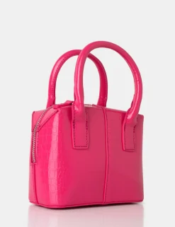 Public Desire Bode Bright Croc Square Top Handle Mini Bag | Women Mini Bags