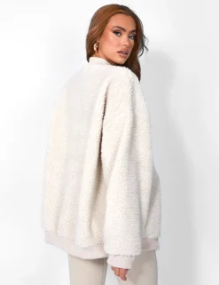 Public Desire Borg Oversized Bomber Jacket | Women Outerwear & Jackets