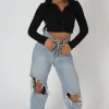 Public Desire Button Front Ruched Top | Women Tops