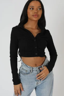 Public Desire Button Front Ruched Top | Women Tops