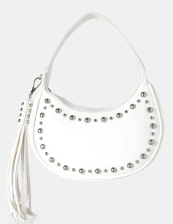 Public Desire Cato Pu Studded Tassel Boho Shoulder Bag | Women Evening Bags