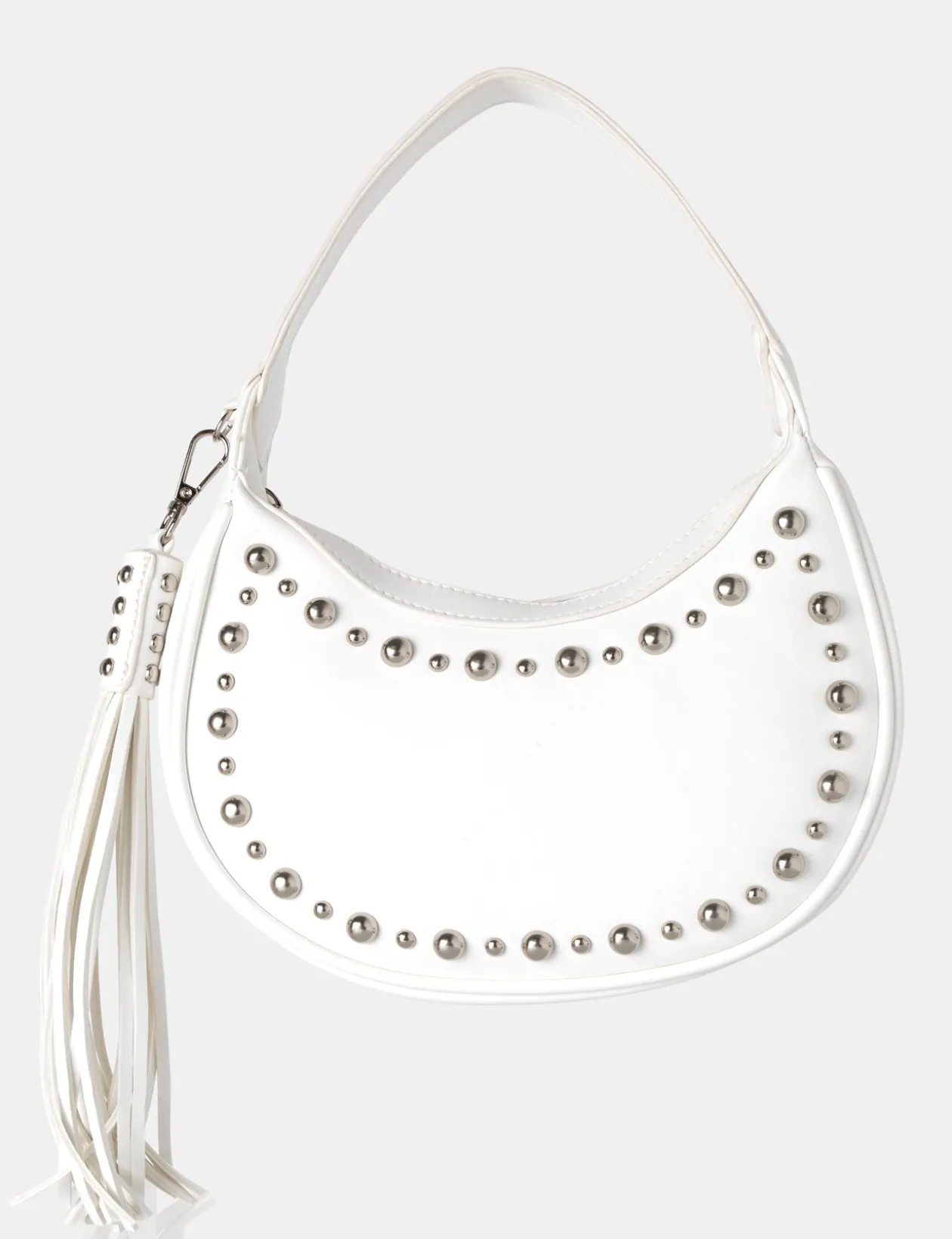 Public Desire Cato Pu Studded Tassel Boho Shoulder Bag | Women Evening Bags