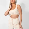 Public Desire Checkerboard Towelling Scoop Neck Top | Women Tops
