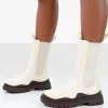 Public Desire Cherry Off Chunky Sole Chelsea Ankle Boots | Women Chunky Boots