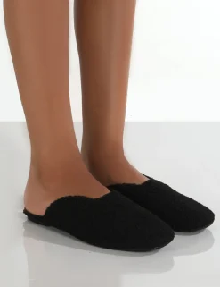 Public Desire Ciao Teddy Slip On Slippers | Women Slippers