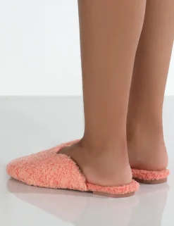 Public Desire Ciao Teddy Slip On Slippers | Women Slippers