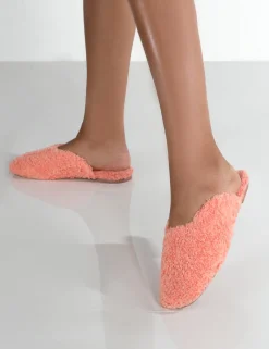 Public Desire Ciao Teddy Slip On Slippers | Women Slippers