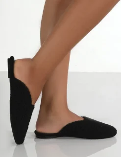 Public Desire Ciao Teddy Slip On Slippers | Women Slippers