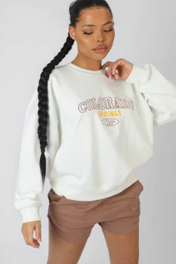 Public Desire Colorado Springs Oversized Sweatshirt | Women Sweatshirt & Hoodies