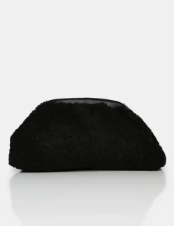 Public Desire Compatible Borg Clutch Bag | Women Clutch Bags