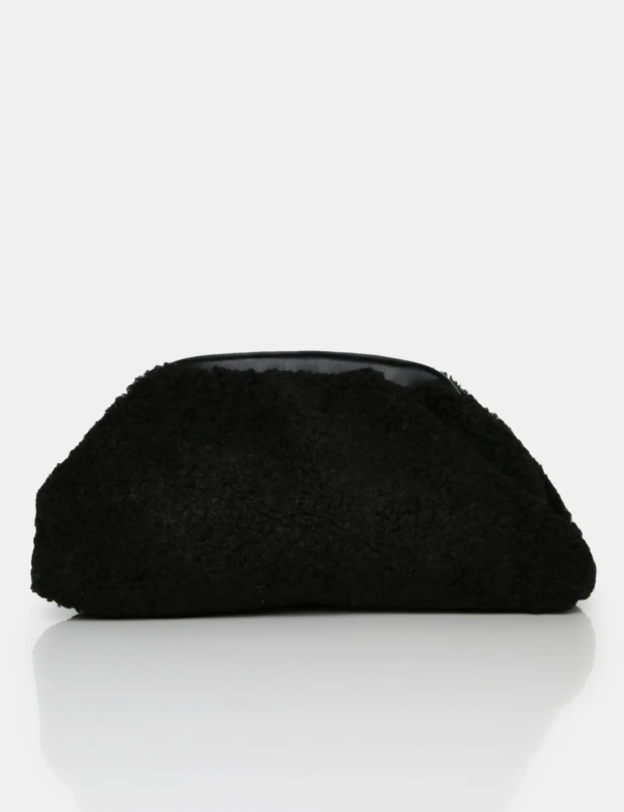 Public Desire Compatible Borg Clutch Bag | Women Clutch Bags