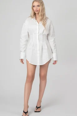 Public Desire Corset Waist Shirt Dress | Women Dresses