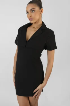 Public Desire Cropped Layer Blazer Mini Dress | Women Dresses