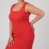 Public Desire Curve Bodycon Scoop Neck Midi Dress | Women Curve