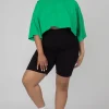 Public Desire Curve Exposed Seam Oversized Cropped T Shirt | Women Curve