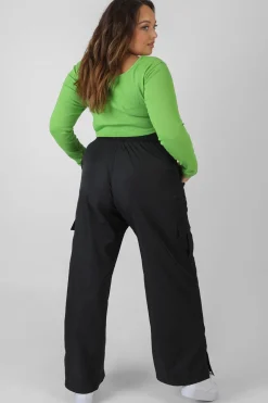 Public Desire Curve Long Sleeve Square Neck Crop Top | Women Curve