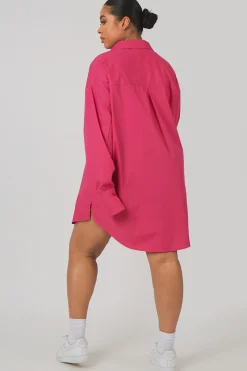 Public Desire Curve Oversized Poplin Shirt Dress | Women Curve