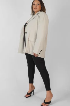 Public Desire Curve Relaxed Blazer Stone | Women Curve