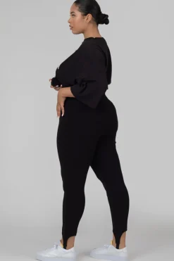 Public Desire Curve Rib Stirrup Legging | Women Curve