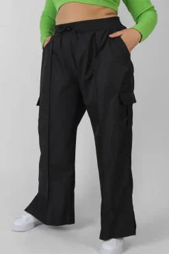 Public Desire Curve Split Hem Cargo Trousers | Women Trousers