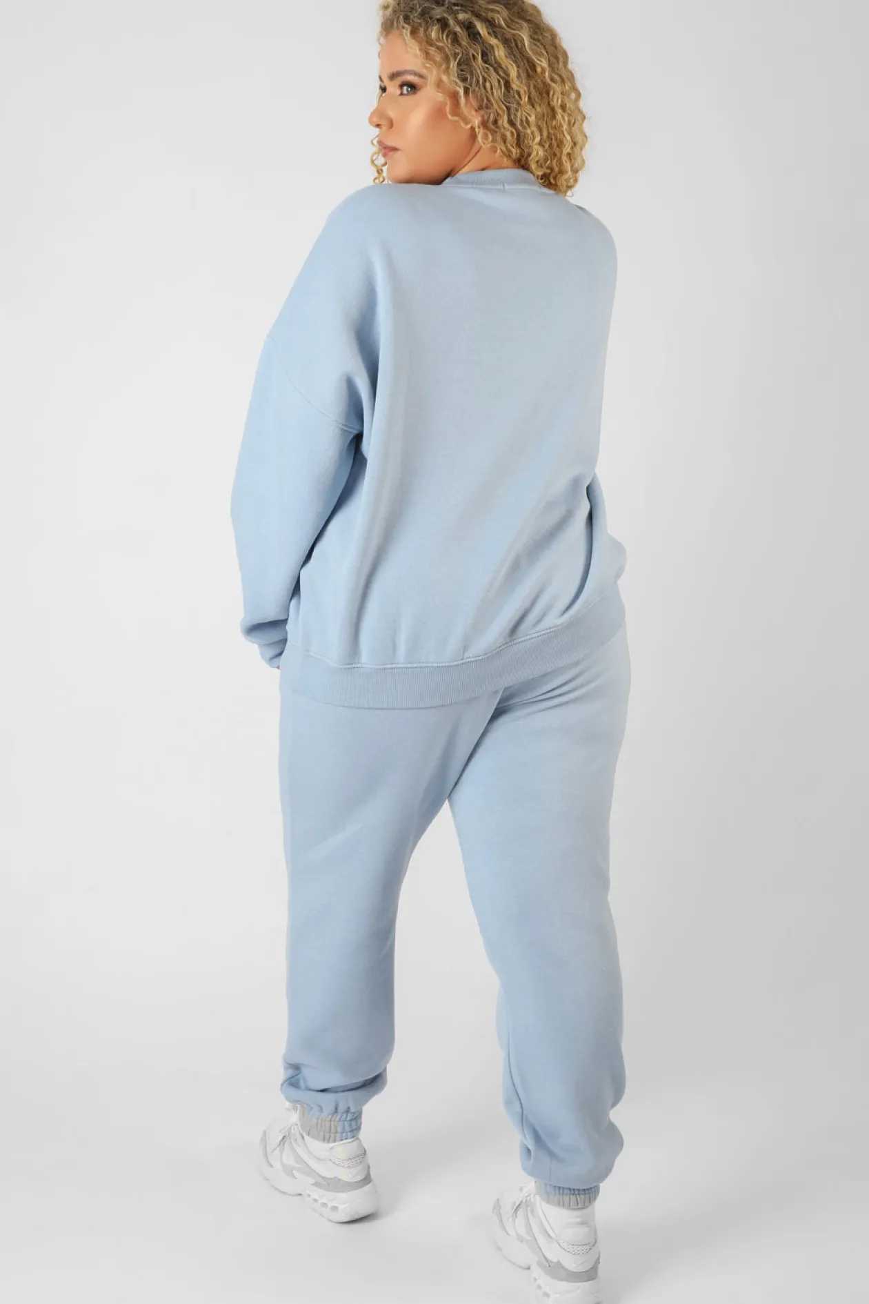 Public Desire Curve Washed Kaiia Oversized Sweatshirt Iris | Women Curve