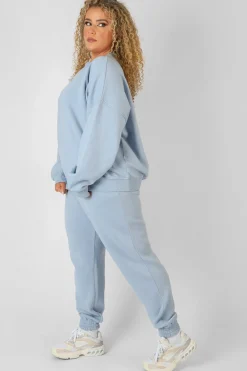 Public Desire Curve Washed Kaiia 90's Joggers Iris | Women Curve