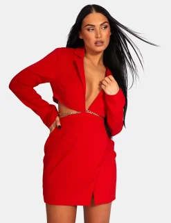 Public Desire Cut Out Chain Waist Blazer Dress | Women Dresses
