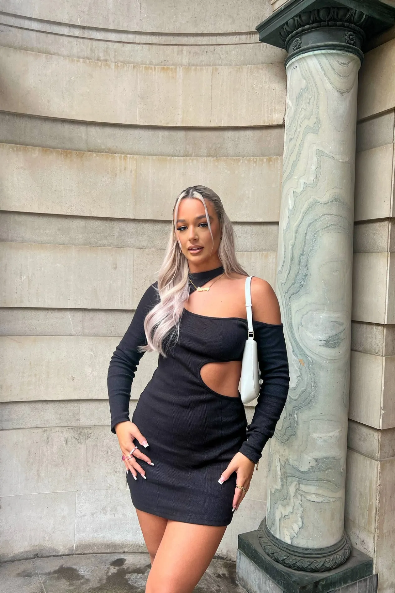 Public Desire Cut Out Detail Ribbed Dress | Women Dresses
