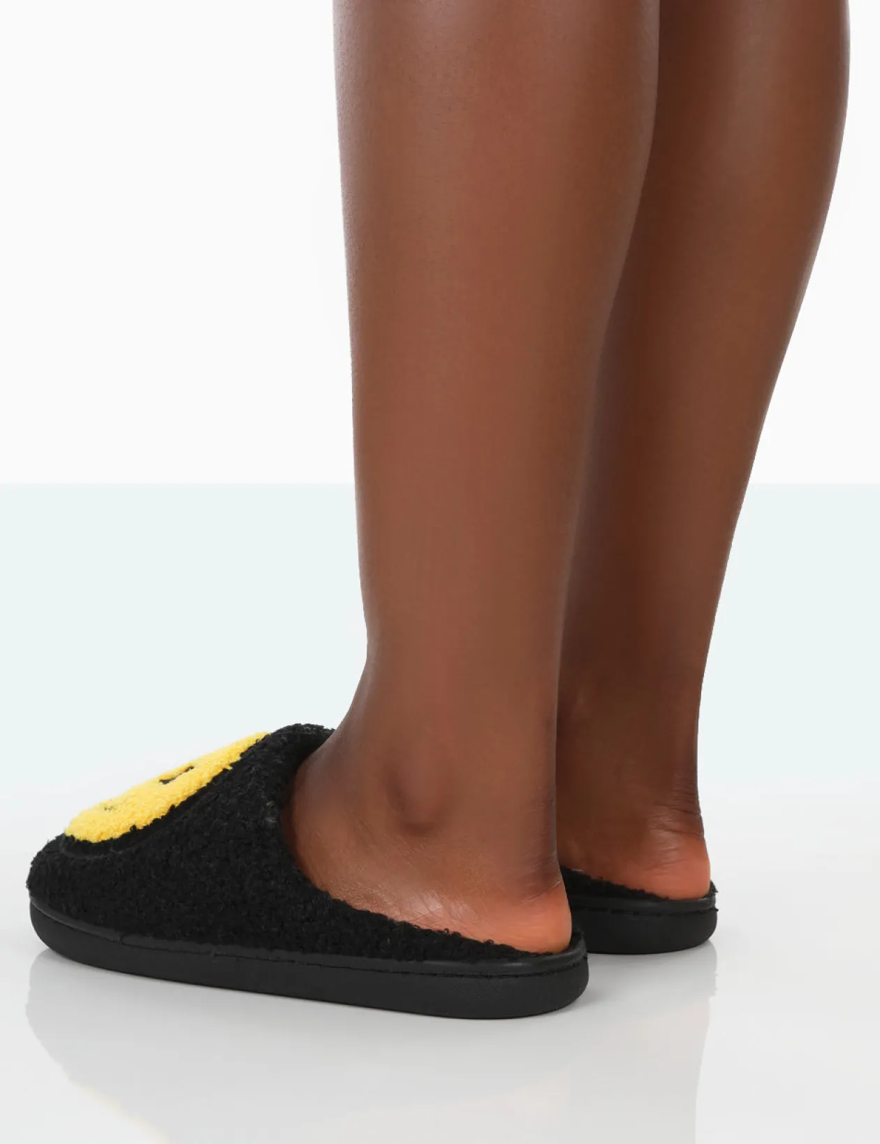 Public Desire Daze Printed Smiley Face Slippers | Women Slippers