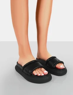 Public Desire Demi Pu Slider Sandals | Women Chunky Sandals