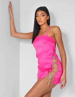 Public Desire Diamante Rope Square Neck Mini Dress | Women Dresses