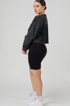 Public Desire Double Ended Zip Cropped Sweat Acid | Women Sweatshirt & Hoodies