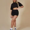 Public Desire Elasticated Waist Cropped T-Shirt | Women Tops