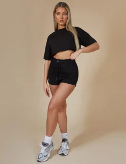 Public Desire Elasticated Waist Cropped T-Shirt | Women Tops