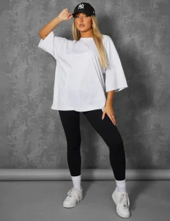Public Desire Exposed Seam Oversized T Shirt Marl | Women Tops