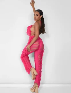 Public Desire Fringe Trousers Hot | Women Trousers