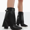 Public Desire Fyre Pointed Toe Block Heeled Ankle Boots | Women Heeled Boots